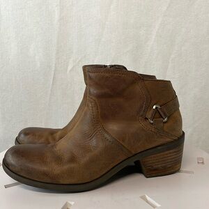 Teva Genuine Leather Waterproof Foxy Ankle Boots Women’s 10 Brown‎ Burnished Toe